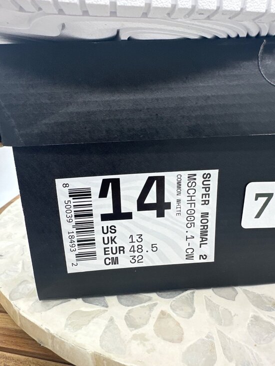 MSCHF Super Normal 2 Common White Leather Sneakers Men’s 14 New in Box main image 6